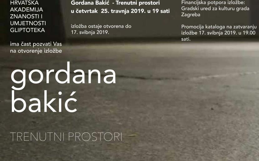 Gordana Bakić - Trenutni prostori