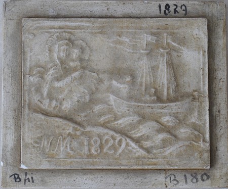 Sailing Boat with Two Sails and the Virgin with the Child