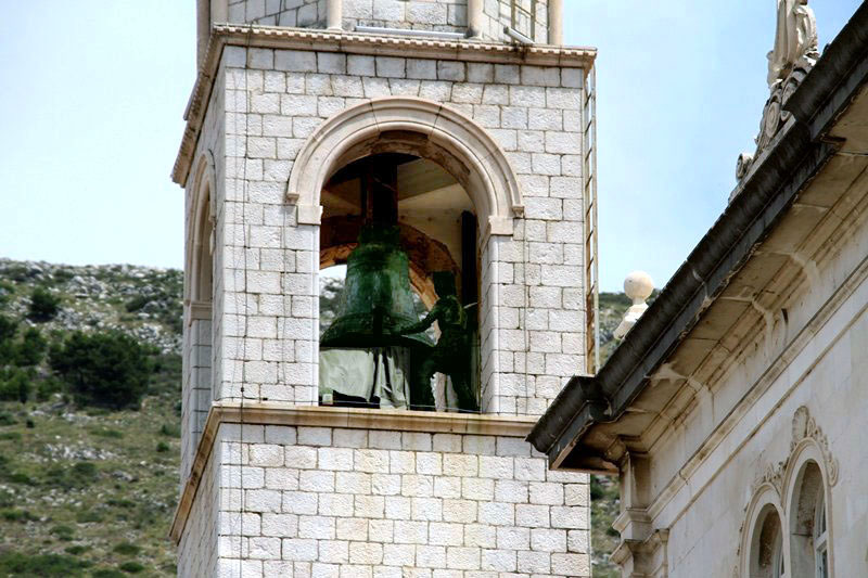 Jacquemarts from the bell tower in Dubrovnik
