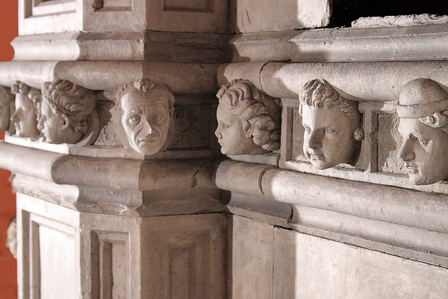Detail of the architecture from the northern wall of Šibenik Cathedral, 1443, plaster cast, HZ-867